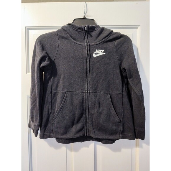 Nike Girls Full Zip Hoodie Jacket Black Size Small Sweater Comfortable And Cool - Picture 15 of 15